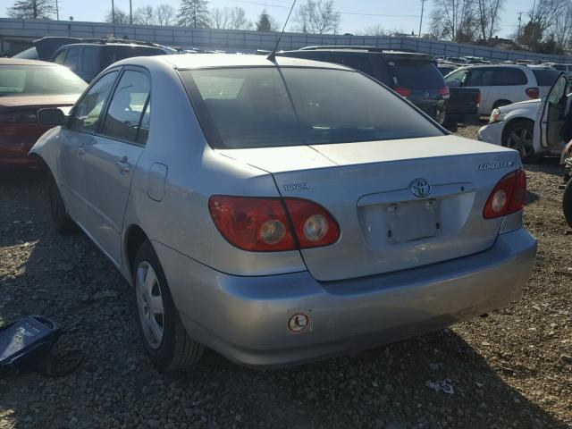 JTDBR32E070126832 - 2007 TOYOTA COROLLA CE SILVER photo 3