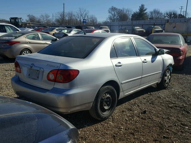 JTDBR32E070126832 - 2007 TOYOTA COROLLA CE SILVER photo 4