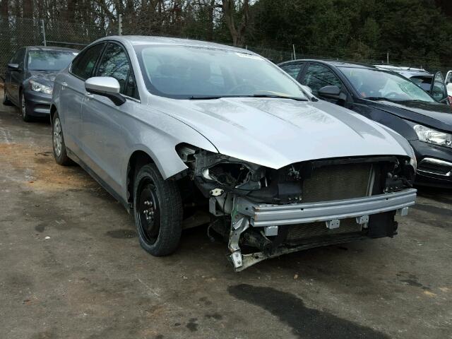 3FA6P0G78DR118155 - 2013 FORD FUSION S SILVER photo 1