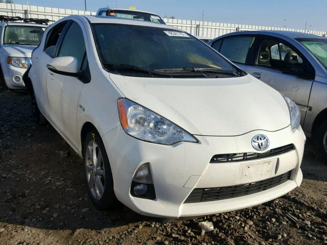 JTDKDTB37E1078623 - 2014 TOYOTA PRIUS C WHITE photo 1