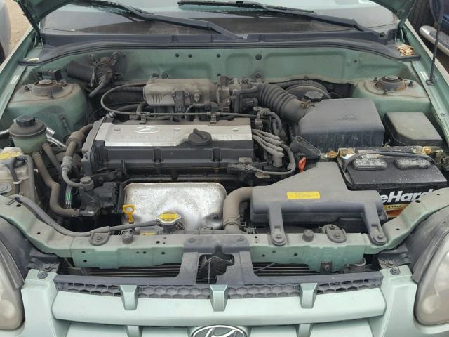 KMHCG35C83U253461 - 2003 HYUNDAI ACCENT GL GREEN photo 7