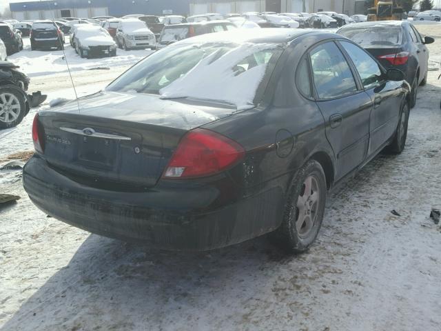 1FAFP55U22G177793 - 2002 FORD TAURUS SES BLACK photo 4