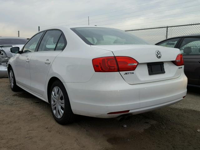 3VWDP7AJXDM384169 - 2013 VOLKSWAGEN JETTA SE WHITE photo 3