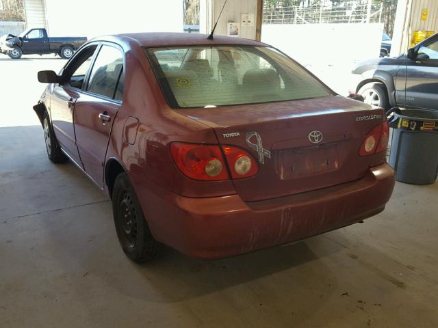 1NXBR32E97Z790423 - 2007 TOYOTA COROLLA CE RED photo 3