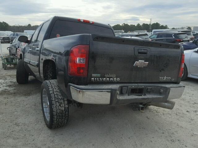 3GCPCSE07BG356616 - 2011 CHEVROLET SILVERADO BLACK photo 3