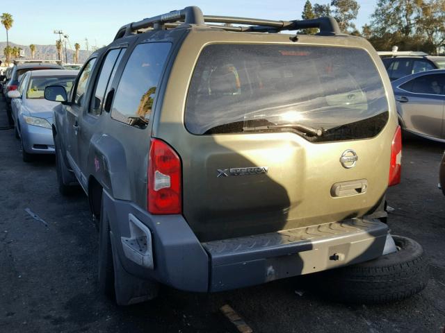 5N1AN08U25C636773 - 2005 NISSAN XTERRA OFF GREEN photo 3