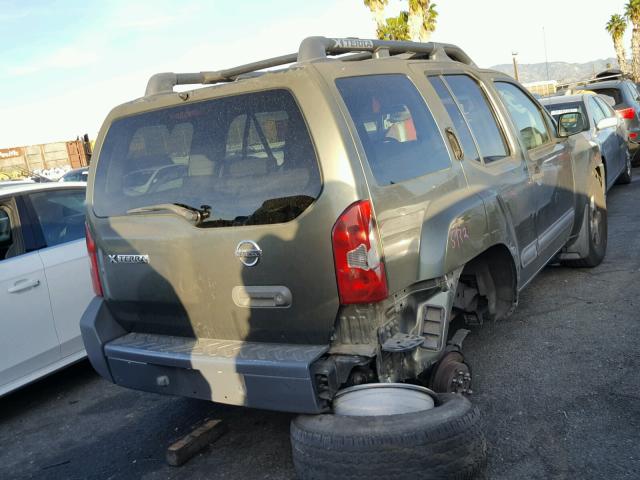 5N1AN08U25C636773 - 2005 NISSAN XTERRA OFF GREEN photo 4