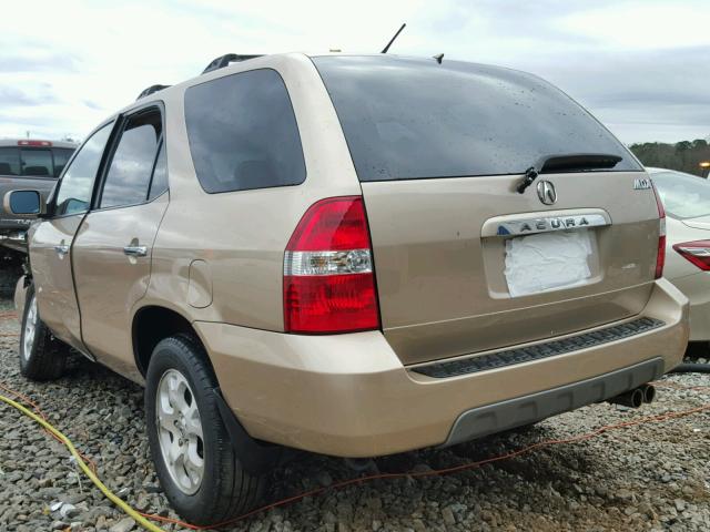 2HNYD18851H540264 - 2001 ACURA MDX TOURIN GOLD photo 3