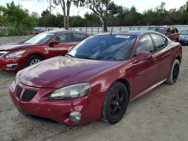 2G2WR524751141760 - 2005 PONTIAC GRAND PRIX ბურგუნდია ფოტო 2