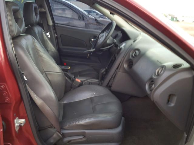 2G2WR524751141760 - 2005 PONTIAC GRAND PRIX ბურგუნდია ფოტო 5