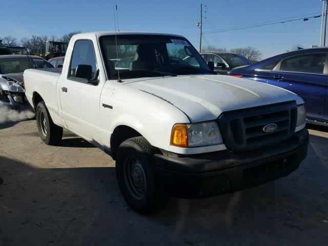 1FTYR10D35PA25345 - 2005 FORD RANGER WHITE photo 1