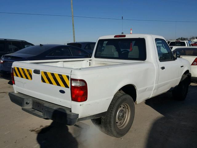 1FTYR10D35PA25345 - 2005 FORD RANGER WHITE photo 4