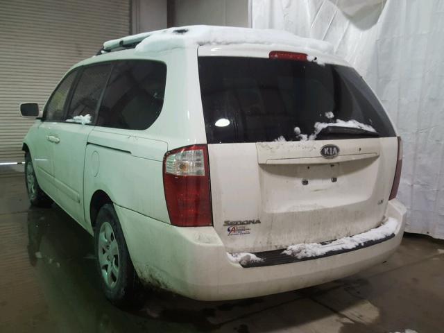 KNDMB233666050744 - 2006 KIA SEDONA EX WHITE photo 3