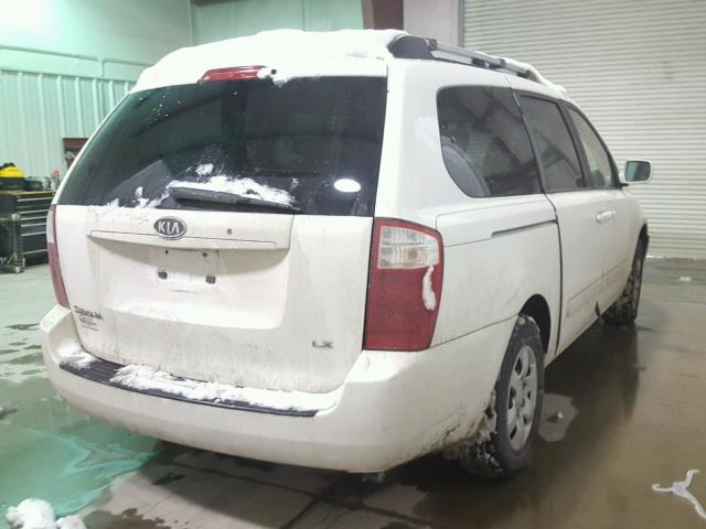 KNDMB233666050744 - 2006 KIA SEDONA EX WHITE photo 4