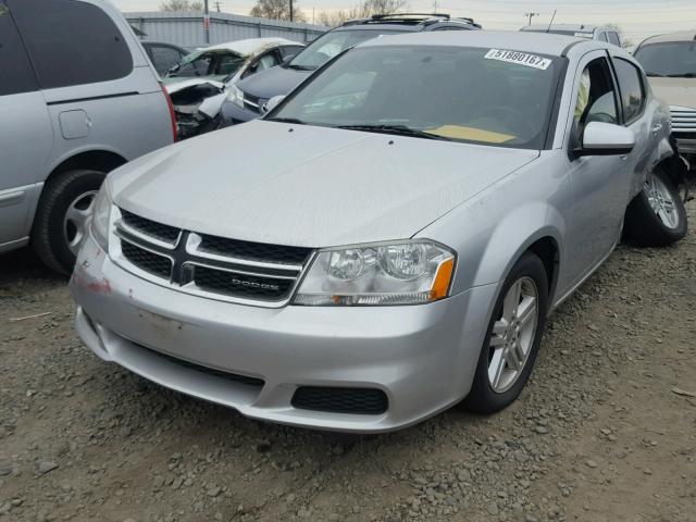 1B3BD1FB6BN537054 - 2011 DODGE AVENGER MA SILVER photo 2