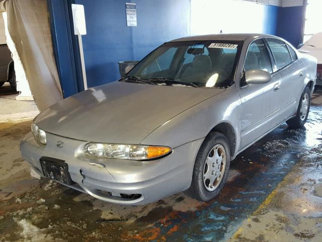 1G3NL52T1XC401342 - 1999 OLDSMOBILE ALERO GL SILVER photo 2