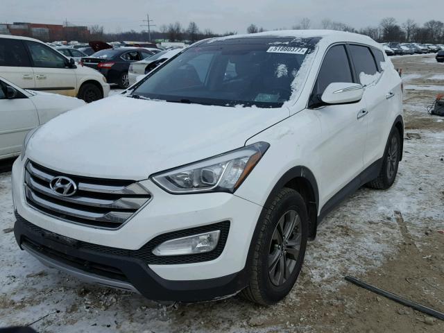 5XYZUDLB1DG120048 - 2013 HYUNDAI SANTA FE S WHITE photo 2