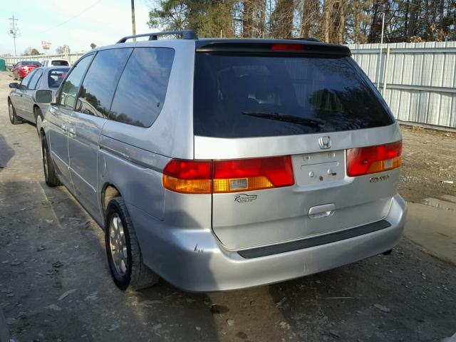 5FNRL18944B038619 - 2004 HONDA ODYSSEY EX SILVER photo 3