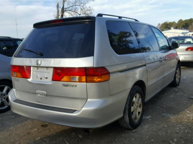 5FNRL18944B038619 - 2004 HONDA ODYSSEY EX SILVER photo 4