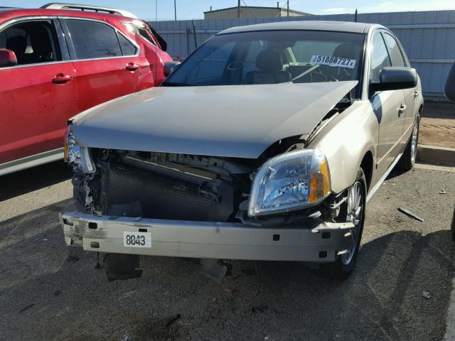 1MEFM43135G617304 - 2005 MERCURY MONTEGO PR GOLD photo 2