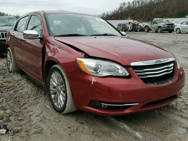 1C3CCBCG0CN108574 - 2012 CHRYSLER 200 LIMITE MAROON photo 1