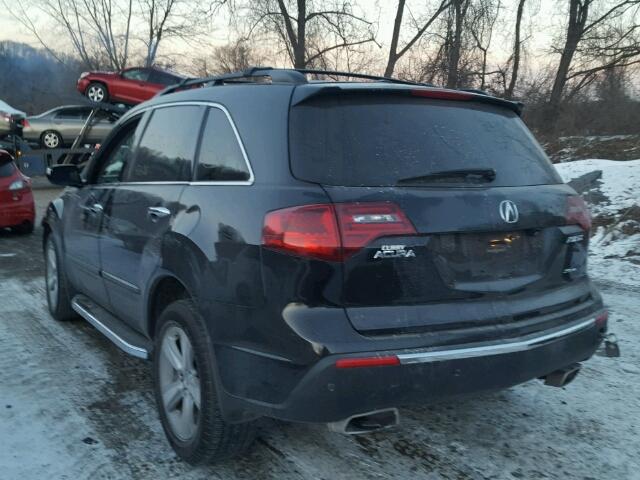 2HNYD2H64AH533486 - 2010 ACURA MDX TECHNO BLUE photo 3