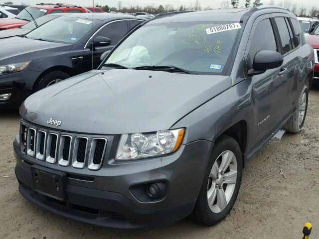 1C4NJCEA5CD636609 - 2012 JEEP COMPASS LA GRAY photo 2