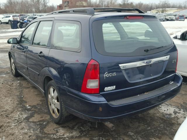 1FAHP36392W183745 - 2002 FORD FOCUS SE BLUE photo 3