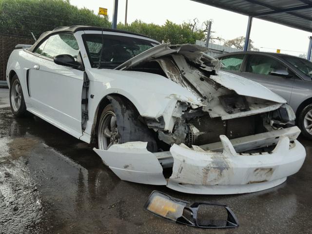 1FAFP45X42F210187 - 2002 FORD MUSTANG GT WHITE photo 1