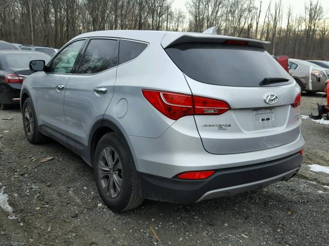 5XYZTDLB6FG281887 - 2015 HYUNDAI SANTA FE S SILVER photo 3