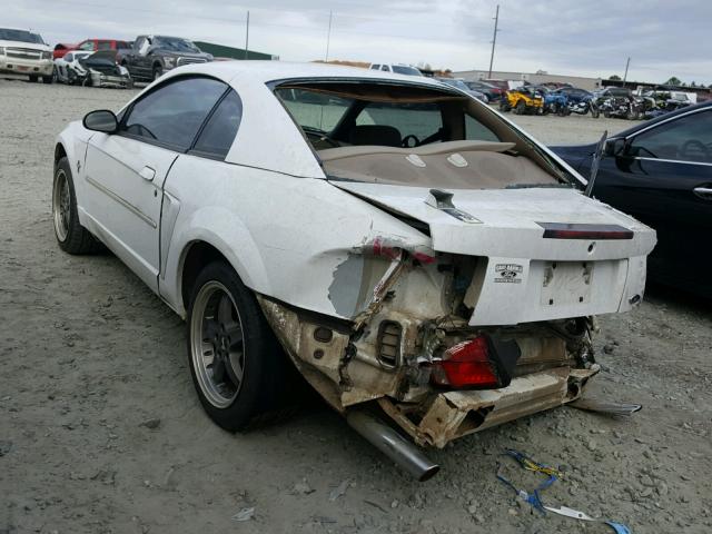 1FAFP40491F166165 - 2001 FORD MUSTANG WHITE photo 3