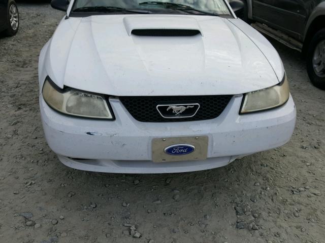 1FAFP40491F166165 - 2001 FORD MUSTANG WHITE photo 7