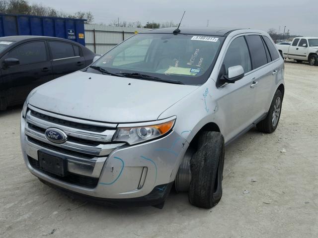 2FMDK3KC3BBB60519 - 2011 FORD EDGE LIMIT SILVER photo 2