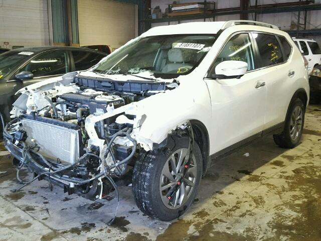 5N1AT2MV4FC848110 - 2015 NISSAN ROGUE S WHITE photo 2