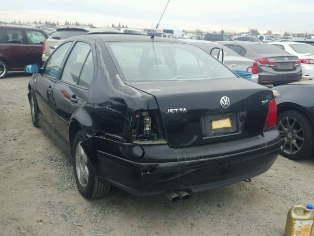 3VWSE69M42M076644 - 2002 VOLKSWAGEN JETTA GLS BLACK photo 3