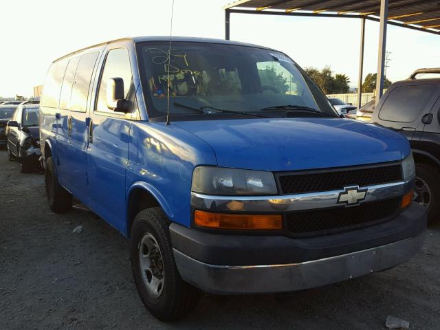 1GAHG35U071159190 - 2007 CHEVROLET EXPRESS G3 BLUE photo 1