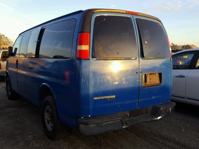 1GAHG35U071159190 - 2007 CHEVROLET EXPRESS G3 BLUE photo 3