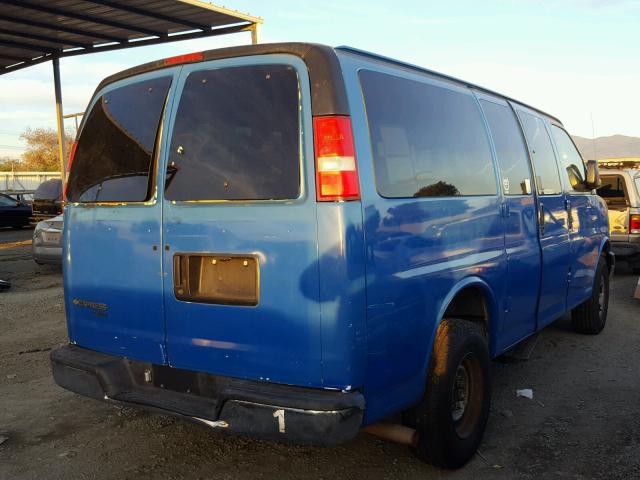 1GAHG35U071159190 - 2007 CHEVROLET EXPRESS G3 BLUE photo 4