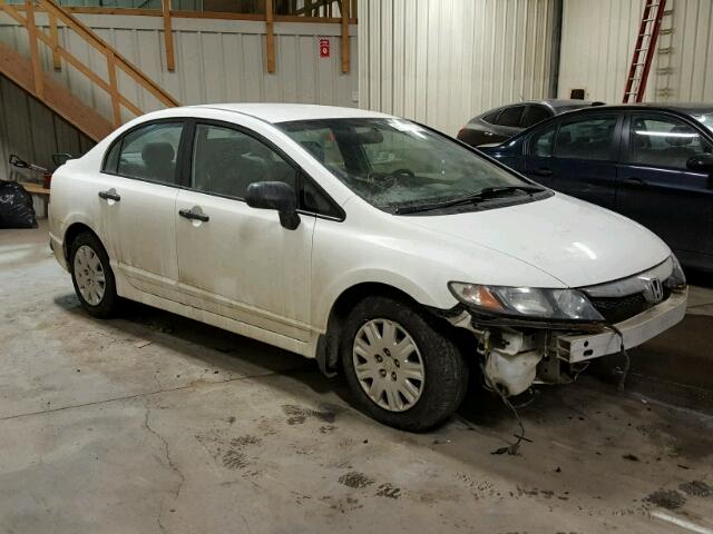 2HGFA1F28AH037771 - 2010 HONDA CIVIC DX WHITE photo 1