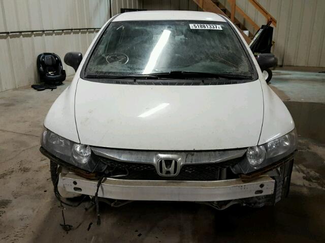 2HGFA1F28AH037771 - 2010 HONDA CIVIC DX WHITE photo 9