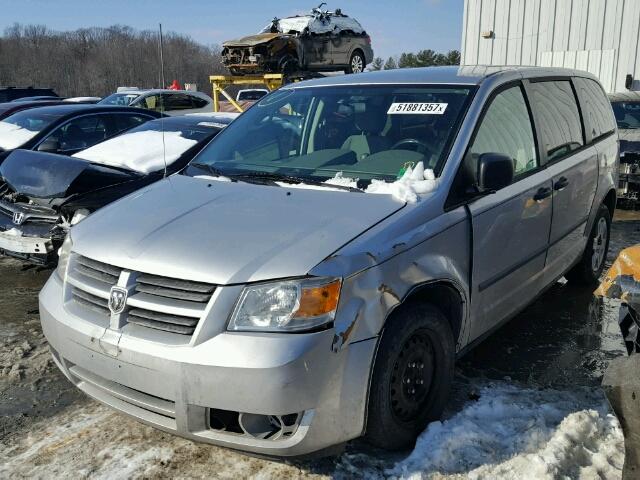 2D8HN44H18R669960 - 2008 DODGE GRAND CARA SILVER photo 2