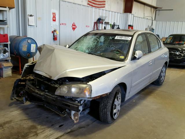 KMHDN46D45U019134 - 2005 HYUNDAI ELANTRA GL SILVER photo 2