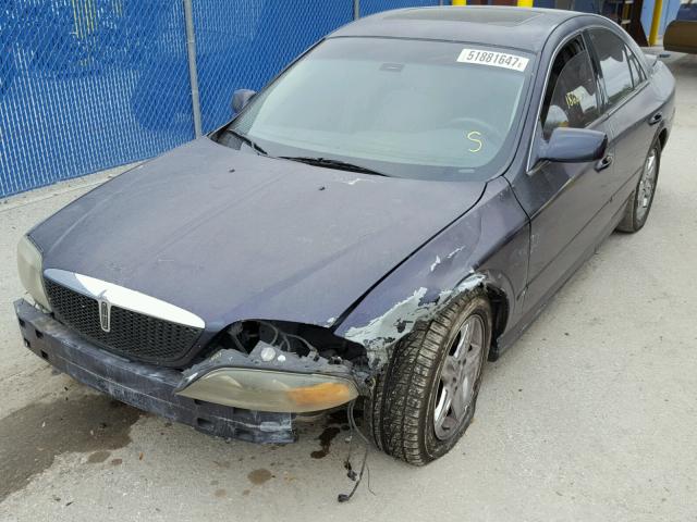 1LNHM87AXYY821605 - 2000 LINCOLN LS BLUE photo 2