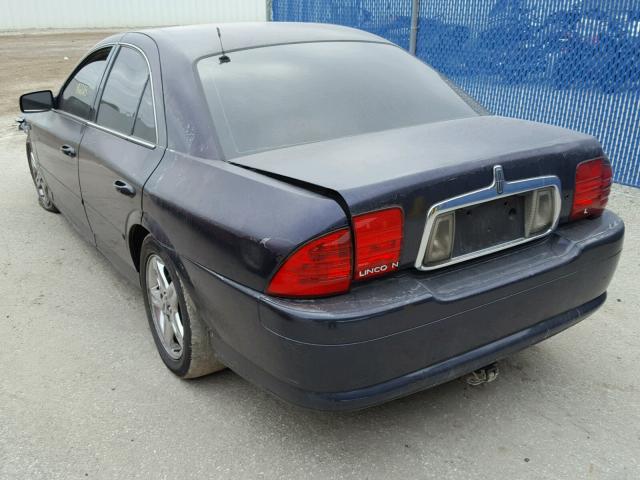 1LNHM87AXYY821605 - 2000 LINCOLN LS BLUE photo 3