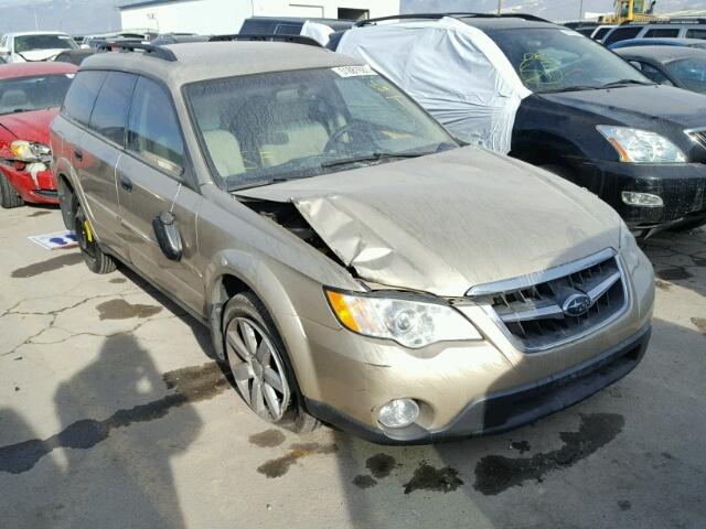 4S4BP61C897323809 - 2009 SUBARU OUTBACK 2. GOLD photo 1