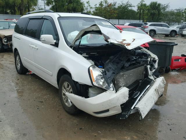 KNDMG4C77C6419039 - 2012 KIA SEDONA LX WHITE photo 1