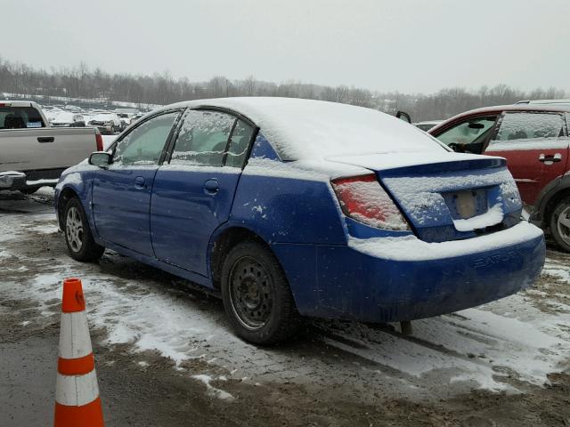 1G8AZ52F03Z137958 - 2003 SATURN ION LEVEL BLUE photo 3