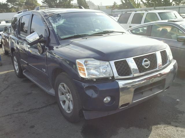 5N1AA08A76N715556 - 2006 NISSAN ARMADA SE BLUE photo 1