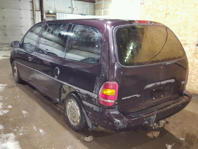 2FMDA5147TBB25119 - 1996 FORD WINDSTAR W PURPLE photo 3