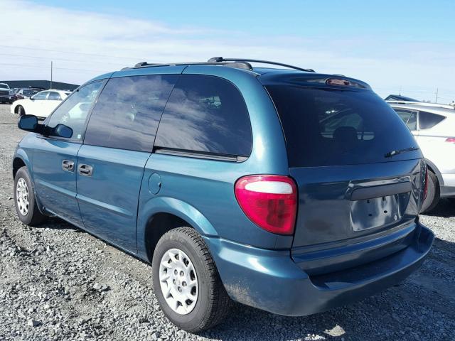 1C4GJ25362B621521 - 2002 CHRYSLER VOYAGER BLUE photo 3